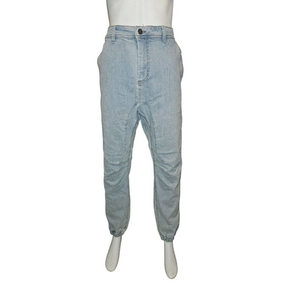 Cotton On Slim Denim Jogger Jeans Light Wash Men 34 - Picture 3 of 10